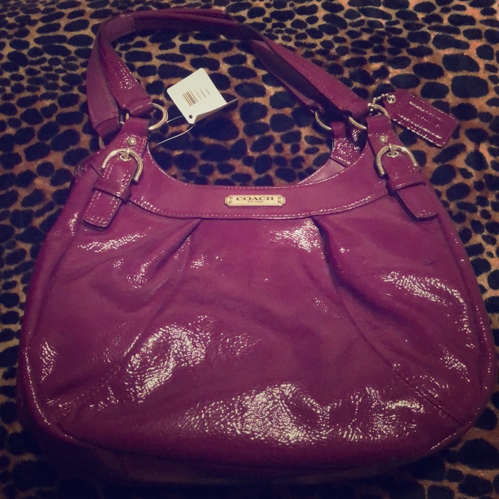 100% Authentic Coach Hobo in Plum